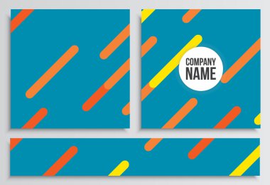 Afişlerin Web Banner ile. Kurumsal kimlik şablonu. İş 