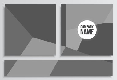 Afişlerin Web Banner ile. Kurumsal kimlik şablonu. İş 