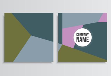 Pankartlar veya Banner. Kurumsal kimlik şablonu. İş statio