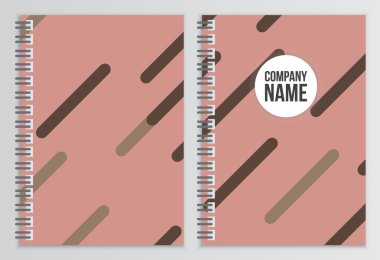 Defter kapağı. Kurumsal kimlik şablonu. İş kırtasiye