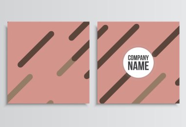 Pankartlar veya Banner. Kurumsal kimlik şablonu. İş statio