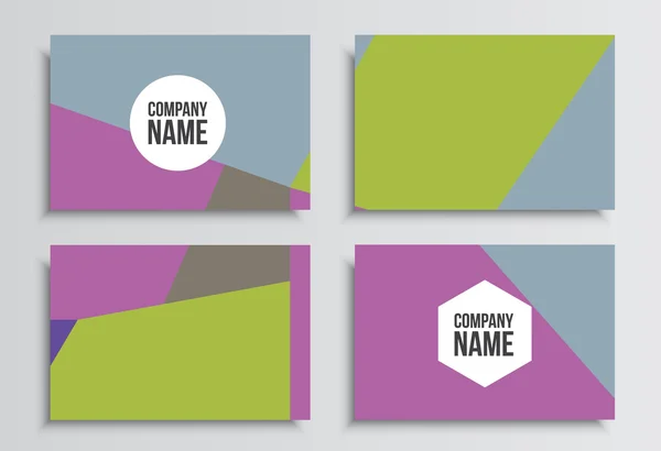 비즈니스 카드입니다. 기업의 정체성 템플릿입니다. 회사 편지지 — 스톡 벡터
