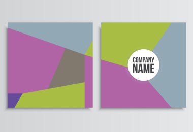 Pankartlar veya Banner. Kurumsal kimlik şablonu. İş statio