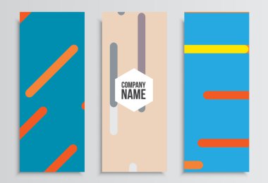 El ilanları veya Web afişi. Kurumsal kimlik şablonu. İş istatistikleri