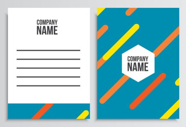 Mektup zarfı boş kapak. Kurumsal kimlik şablonu. B