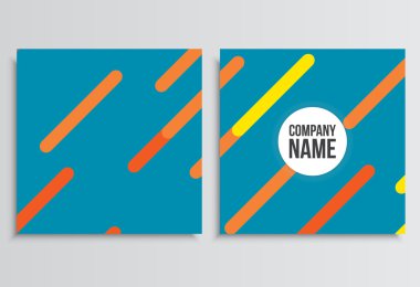 Pankartlar veya Banner. Kurumsal kimlik şablonu. İş statio