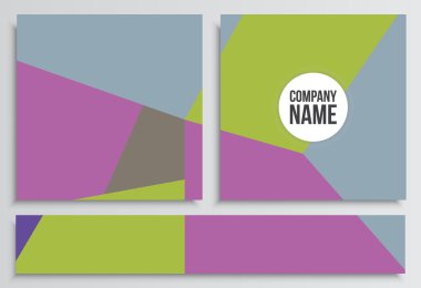 Afişlerin Web Banner ile. Kurumsal kimlik şablonu. İş 