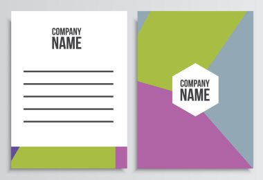 Mektup zarfı boş kapak. Kurumsal kimlik şablonu. B