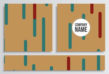 Afişlerin Web Banner ile. Kurumsal kimlik şablonu. İş 