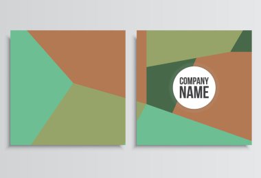 Pankartlar veya Banner. Kurumsal kimlik şablonu. İş statio