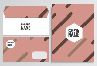 Zarf boş kapak ile. Kurumsal kimlik şablonu. İş