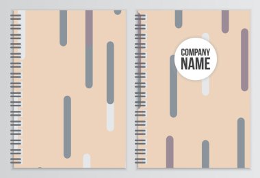 Defter kapağı. Kurumsal kimlik şablonu. İş kırtasiye