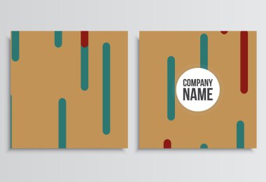 Pankartlar veya Banner. Kurumsal kimlik şablonu. İş statio