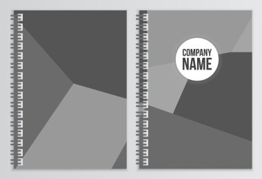 Defter kapağı. Kurumsal kimlik şablonu. İş kırtasiye