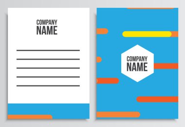 Mektup zarfı boş kapak. Kurumsal kimlik şablonu. B