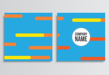Pankartlar veya Banner. Kurumsal kimlik şablonu. İş statio
