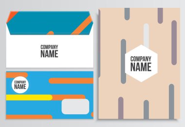 Zarf boş kapak ile. Kurumsal kimlik şablonu. İş