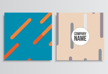 Pankartlar veya Banner. Kurumsal kimlik şablonu. İş statio