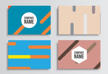 Kartvizit. Kurumsal kimlik şablonu. İş kırtasiye