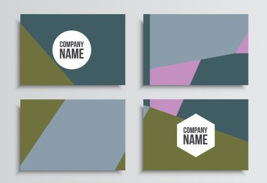 Kartvizit. Kurumsal kimlik şablonu. İş kırtasiye