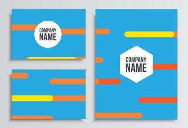 Boş kapak ile kartvizit. Kurumsal kimlik şablonu. Bu