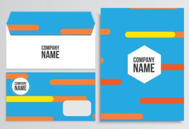 Zarf boş kapak ile. Kurumsal kimlik şablonu. İş