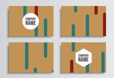 Kartvizit. Kurumsal kimlik şablonu. İş kırtasiye