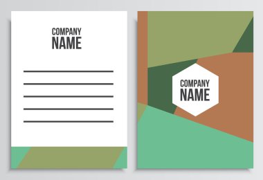 Mektup zarfı boş kapak. Kurumsal kimlik şablonu. B