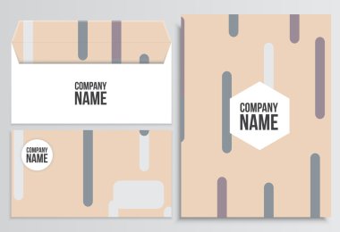 Zarf boş kapak ile. Kurumsal kimlik şablonu. İş