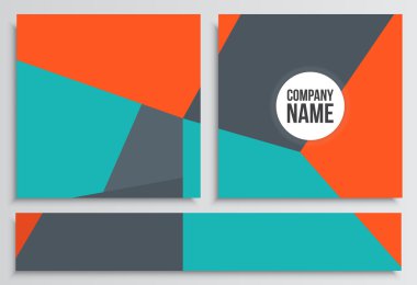 Afişlerin Web Banner ile. Kurumsal kimlik şablonu. İş 