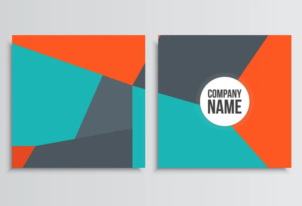 Placas o Banner. plantilla de identidad corporativa. Estadística de negocios — Vector de stock