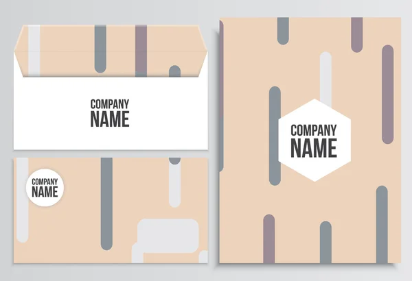 Sobres con cubierta en blanco. plantilla de identidad corporativa. Negocio — Vector de stock