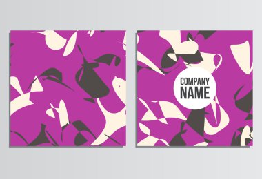 Pankartlar veya Banner. Kurumsal kimlik şablonu. İş statio