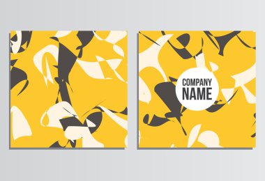 Pankartlar veya Banner. Kurumsal kimlik şablonu. İş statio