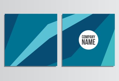 Pankartlar veya Banner. Kurumsal kimlik şablonu. İş statio