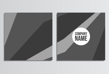 Pankartlar veya Banner. Kurumsal kimlik şablonu. İş statio