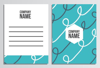 Mektup zarfı boş kapak. Kurumsal kimlik şablonu. B