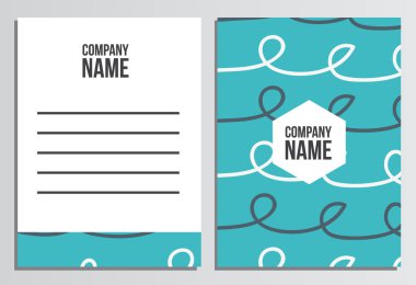 Mektup zarfı boş kapak. Kurumsal kimlik şablonu. B