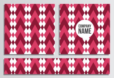 Afişlerin Web Banner ile. Kurumsal kimlik şablonu. İş 