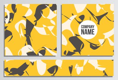 Afişlerin Web Banner ile. Kurumsal kimlik şablonu. İş 