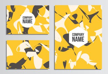 Boş kapak ile kartvizit. Kurumsal kimlik şablonu. Bu