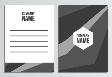 Mektup zarfı boş kapak. Kurumsal kimlik şablonu. B