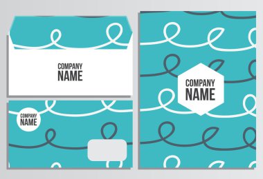 Zarf boş kapak ile. Kurumsal kimlik şablonu. İş