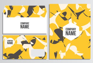 Zarf boş kapak ile. Kurumsal kimlik şablonu. İş