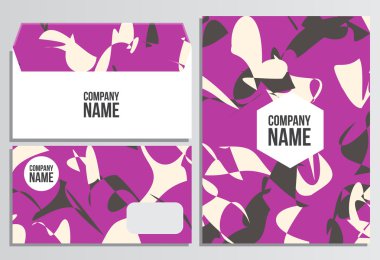 Zarf boş kapak ile. Kurumsal kimlik şablonu. İş