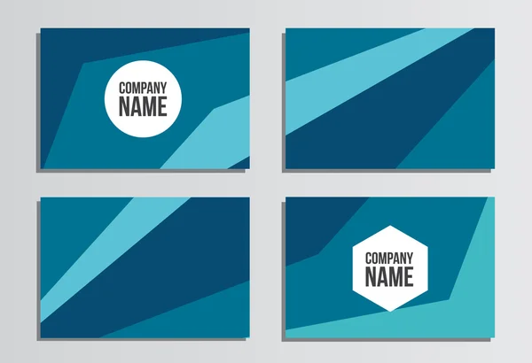 Tarjetas de visita. plantilla de identidad corporativa. Papelería comercial — Vector de stock