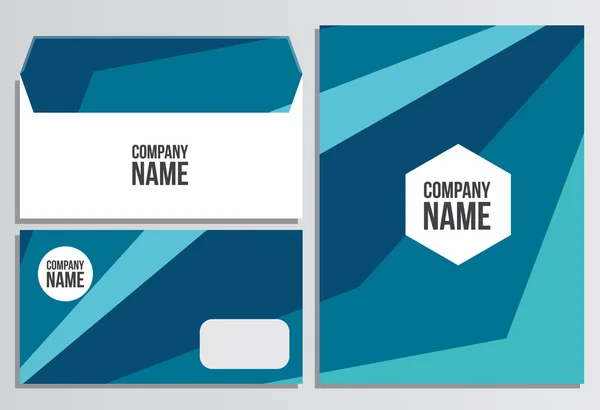 Sobres con cubierta en blanco. plantilla de identidad corporativa. Negocio — Vector de stock