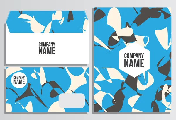 Sobres con cubierta en blanco. plantilla de identidad corporativa. Negocio — Vector de stock