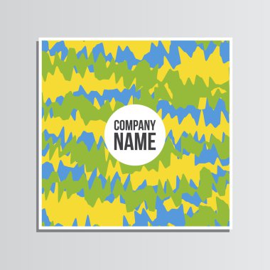 Kartpostal. Yaz olimpiyat oyunları. Brezilya'nın renkleri. Kurumsal ide