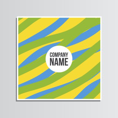 Kartpostal. Yaz olimpiyat oyunları. Brezilya'nın renkleri. Kurumsal ide